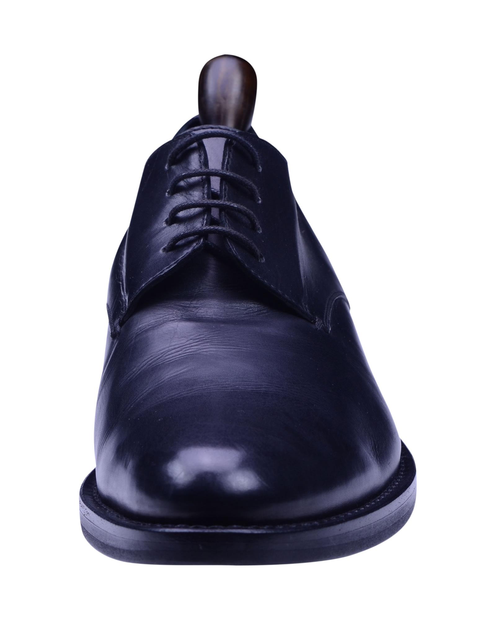 COSTUME NATIONAL BLACK LEATHER OXFORD SHOES SIZE US 11 Men main image 4