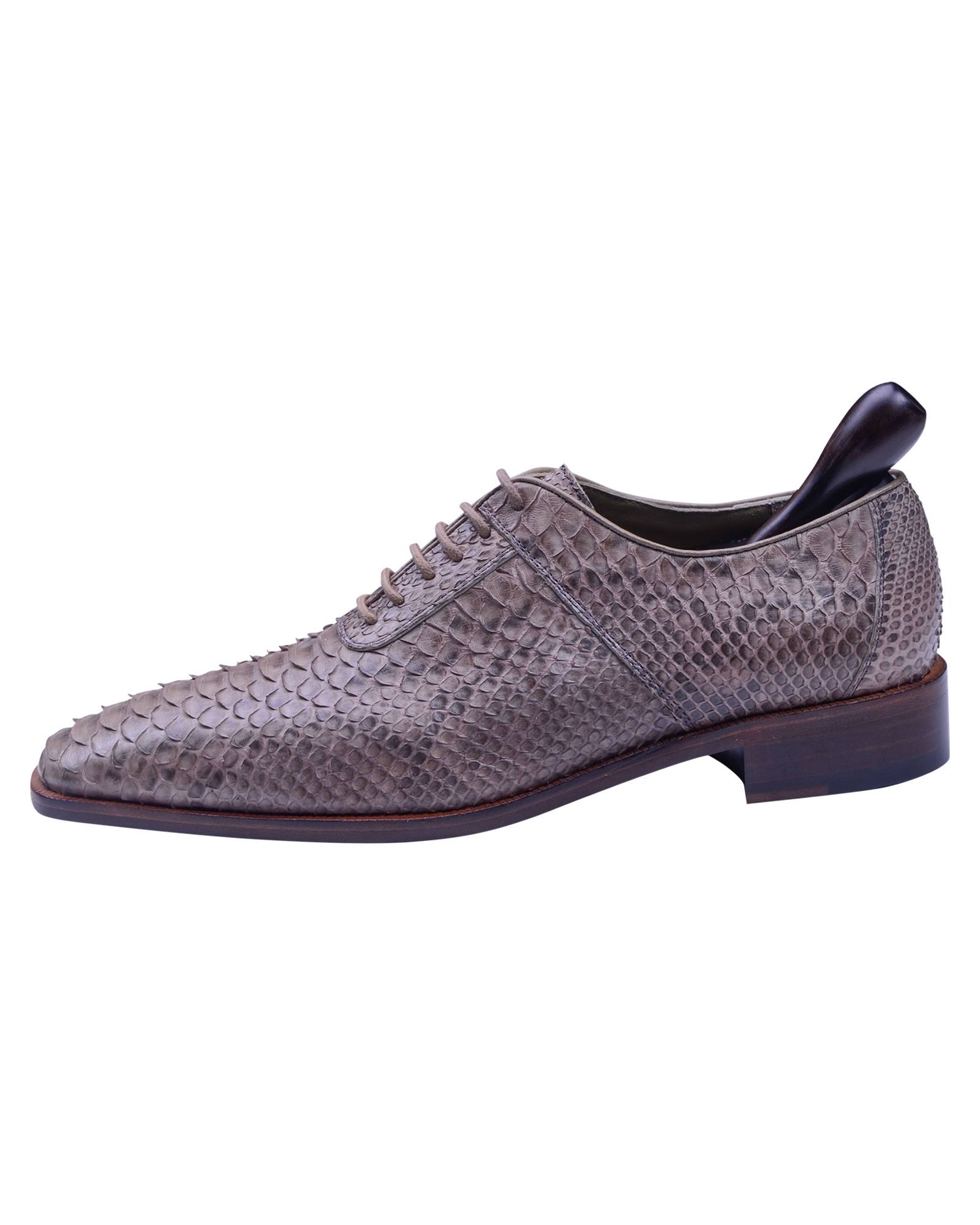 Custom Made Italian Brown Python Shoes